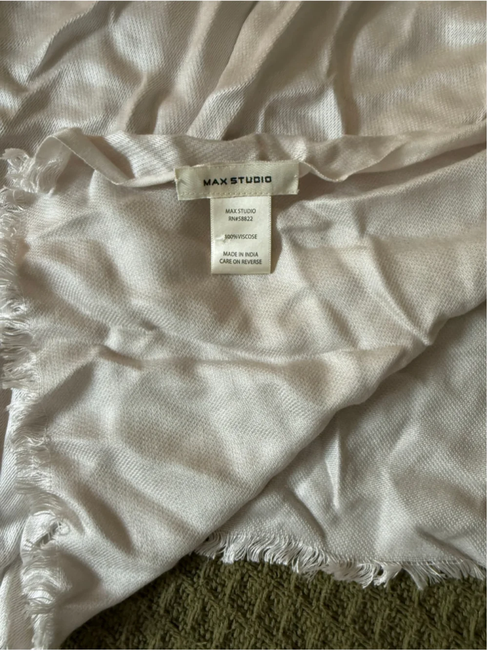 Women's Max Studio Beige Viscose Scarf One Size